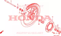 ROUE AVANT(2) pour Honda XBR 500 de 1987