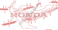 RAYURE(1) pour Honda CBR 600 F de 1988