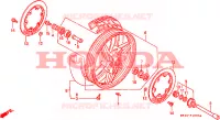 ROUE AVANT pour Honda CBR 600 F de 1990