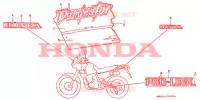 AUTOCOLLANTS pour Honda DOMINATOR 650 de 1990