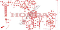 CARBURATEUR pour Honda DOMINATOR 650 27HP de 1990