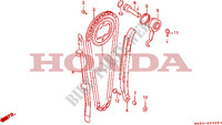 CHAINE DE DISTRIBUTION   TENDEUR pour Honda DOMINATOR 650 de 1991