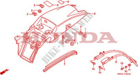 GARDE BOUE ARRIERE pour Honda DOMINATOR 500 de 1988