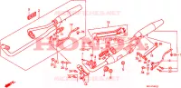 SILENCIEUX D'ECHAPPEMENT pour Honda VT SHADOW 600 de 1990