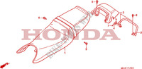 SELLE   CARENAGE ARRIERE pour Honda CBR 500 F de 1990