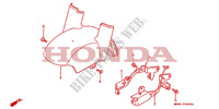 GARDE BOUE AVANT pour Honda PACIFIC COAST 800 de 1990