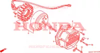 ALTERNATEUR pour Honda VFR 400 R3 de 1990