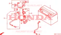 BATTERIE pour Honda VFR 400 R3 de 1990