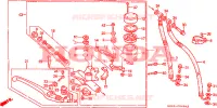 MAITRE CYLINDRE DE FREIN AVANT pour Honda VFR 400 R3 de 1990