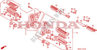 REPOSE PIED pour Honda CBR 1000 de 1990