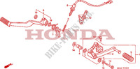 SELECTEUR   PEDALE DE FREIN pour Honda CBR 1000 de 1990