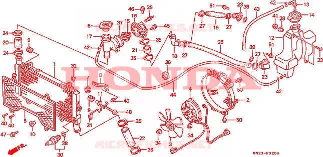 RADIATEUR Honda MOTO 1000 CBR 1992  CBR1000FN