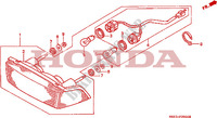 FEU ARRIERE pour Honda NTV 650 REVERE de 1988