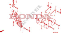 AMORTISSEUR ARRIERE (VFR750FR/FS/FT/FV) pour Honda VFR 750 de 1994