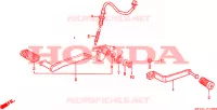 PEDALE(VFR750FL/FM/FN/FP) pour Honda VFR 750 de 1992