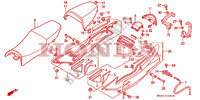 SELLE   CARENAGE ARRIERE (VFR750FR/FS/FT/FV) pour Honda VFR 750 de 1997