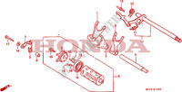 BARILLET DE SELECTION pour Honda AFRICA TWIN 750 de 1991
