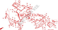 CARENAGES INFERIEUR pour Honda CBR 600 F2 de 1991