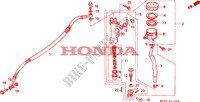MAITRE CYLINDRE DE FREIN ARRIERE pour Honda CBR 600 F de 1994