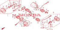 CLIGNOTANT(1) pour Honda CBR 900 FIREBLADE 50HP de 1992