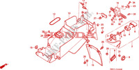 GARDE BOUE ARRIERE pour Honda CBR 900 FIREBLADE 50HP de 1994