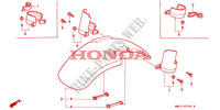GARDE BOUE AVANT (1) pour Honda CBR 900 FIREBLADE 50HP de 1994