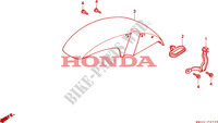 GARDE BOUE AVANT(CB750) pour Honda CB 750 NIGHTHAWK de 1991