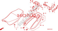 SIEGE/CAPOT ARRIERE(CB750F2) pour Honda SEVEN FIFTY 750 50HP de 1994