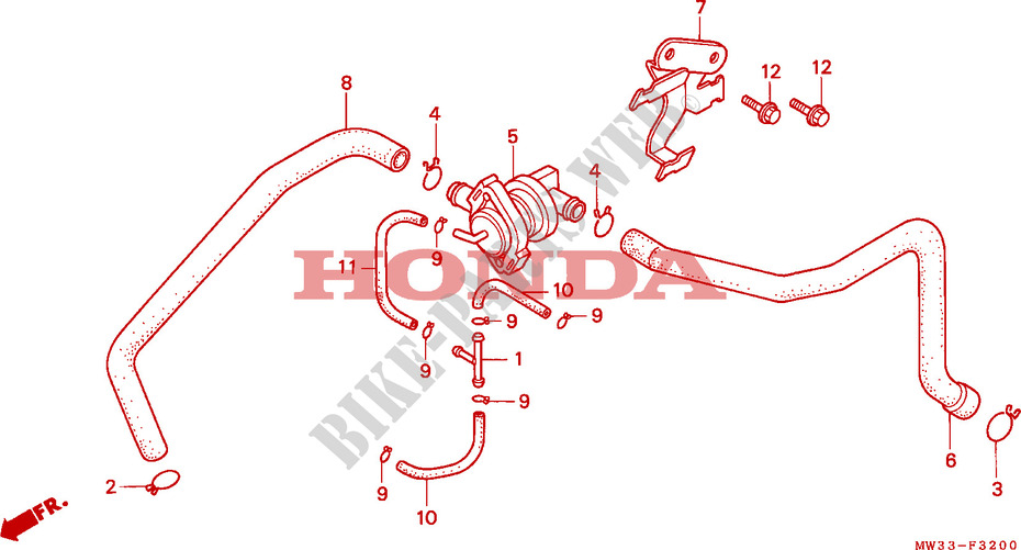 COMMANDE INJECTION D'AIR SOUPAPE pour Honda SEVEN FIFTY 750 de 1994