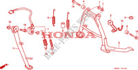 BEQUILLE pour Honda SEVEN FIFTY 750 de 1998