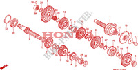 BOITE DE VITESSES pour Honda SEVEN FIFTY 750 34HP de 1999