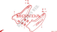 COUVERCLES LATERAUX pour Honda CB SEVEN FIFTY 750 de 2002