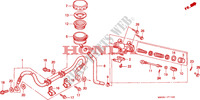 MAITRE CYLINDRE DE FREIN ARRIERE pour Honda CB SEVEN FIFTY 750 34HP de 2001