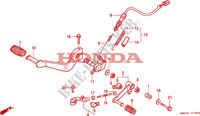 PEDALE pour Honda CB SEVEN FIFTY 750 34HP de 2001