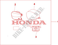 SAC ARRIERE SOUPLE TOURING pour Honda CB SEVEN FIFTY 750 de 2001