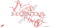 GARDE BOUE AVANT   CACHE DISQUE pour Honda DOMINATOR 650 27HP de 1992