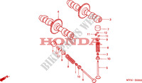 ARBRE A CAMES   SOUPAPE pour Honda CB 500 de 2001