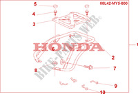 PORTE BAGAGES pour Honda CB 500 S 34HP de 2002