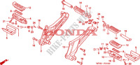 REPOSE PIED pour Honda CB 500 34HP de 2002