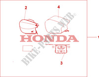 SAC ARRIERE SOUPLE TOURING pour Honda CB 500 50HP de 2002