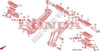 REPOSE PIED pour Honda CB 500 34HP de 1994