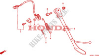 BEQUILLE LATERALE pour Honda VALKYRIE 1500 F6C de 2002