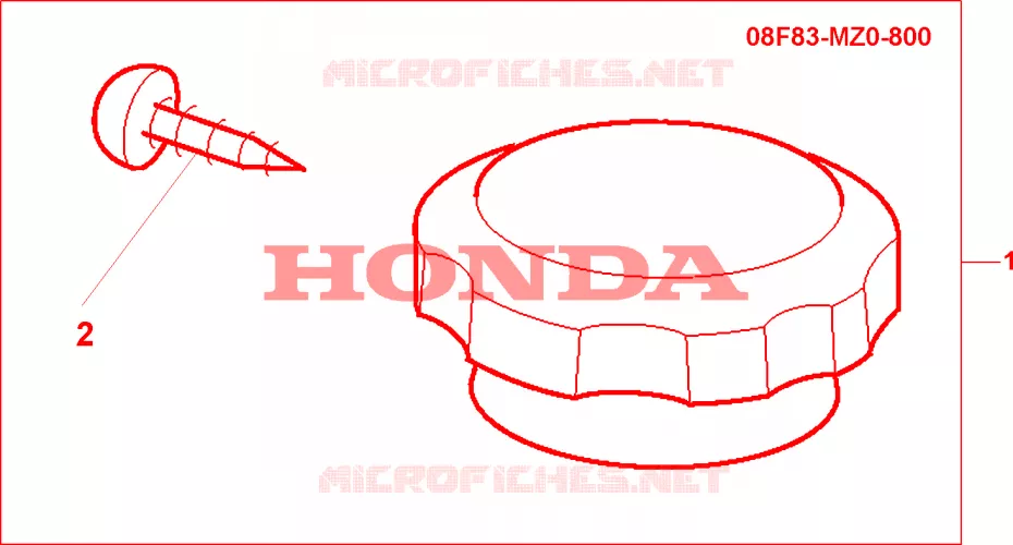 BOUCHON DE RADIATEUR CHROME Honda MOTO 1500 GOLD-WING 2002  GL1500C2