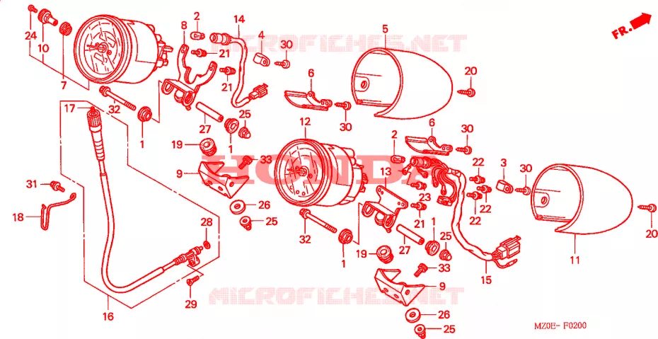 COMPTEUR Honda MOTO 1500 GOLD-WING 2001  GL1500C1