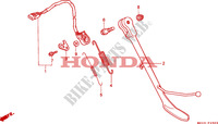 BEQUILLE LATERALE pour Honda 1500 F6C de 1997