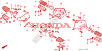 REPOSE PIED pour Honda VALKYRIE 1500 F6C TOURER de 2000
