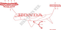 AUTOCOLLANTS pour Honda BIG ONE 1000 de 1996