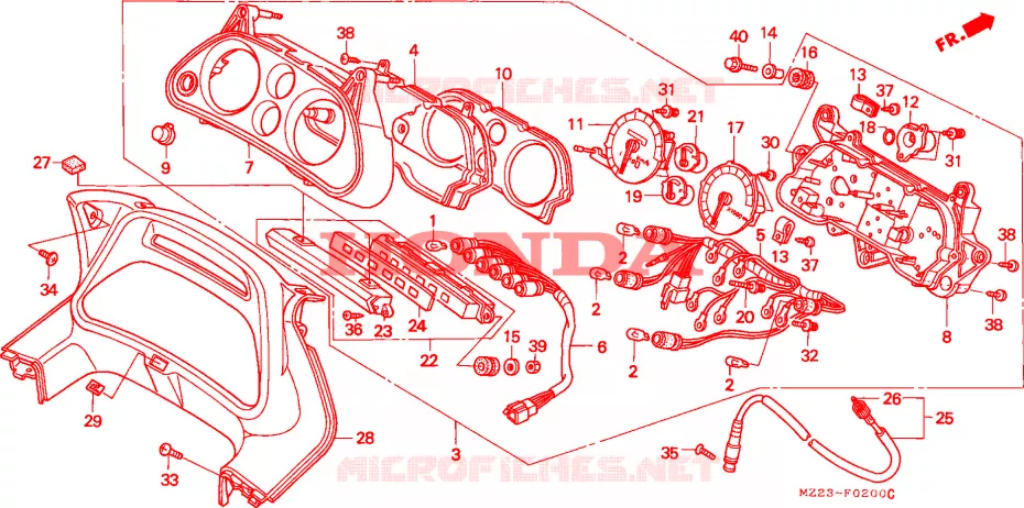 COMPTEUR Honda MOTO 1000 CBR 1995  CBR1000FS
