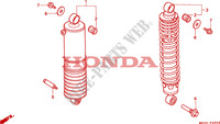 AMORTISSEUR ARRIERE pour Honda GL 1500 GOLD WING ASPENCADE de 1993