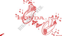 CACHES DISQUES pour Honda GL 1500 GOLD WING SE de 1996
